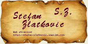 Stefan Zlatković vizit kartica